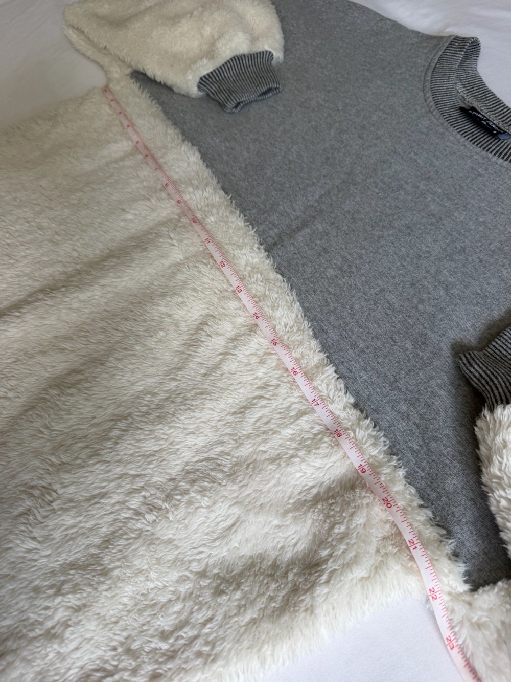 Spirit Jersey Killington Vermont Cozy Sherpa Gray White Sweatshirt Apres Ski - Picture 12 of 13